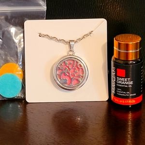 Oil diffuser necklace set